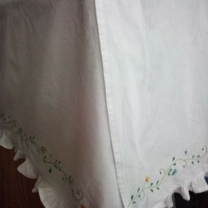 Embroidered Bed skirt